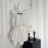 BXOXO - summer inspo Sweet HotGirl Pure Sexy Suit Women's Summer Slim Fit Halter Neck Tops High Waist Short Skirt Fashion Two-piece Set